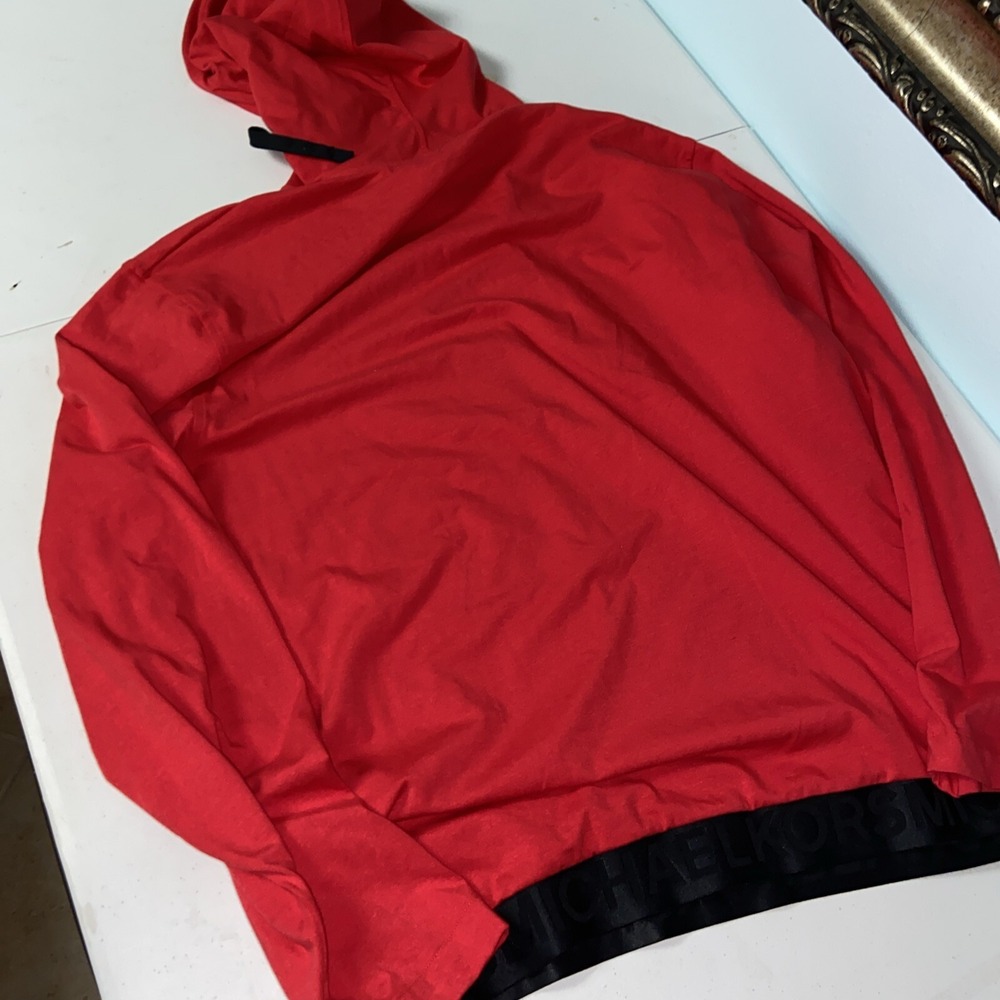 Michael Kors mens hoodie XL Red Light Weight - Picture 6 of 8